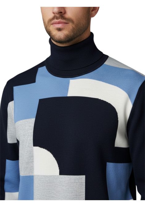 Abstract patterned turtleneck jumper MASQ | sweaters | M5625 70686091